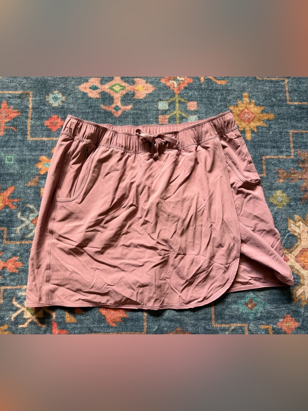 Patagonia Mauve Drawstring Athletic Skort